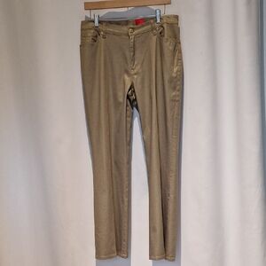 V Christina Women's Gold Sparkle  Pants Size 10P